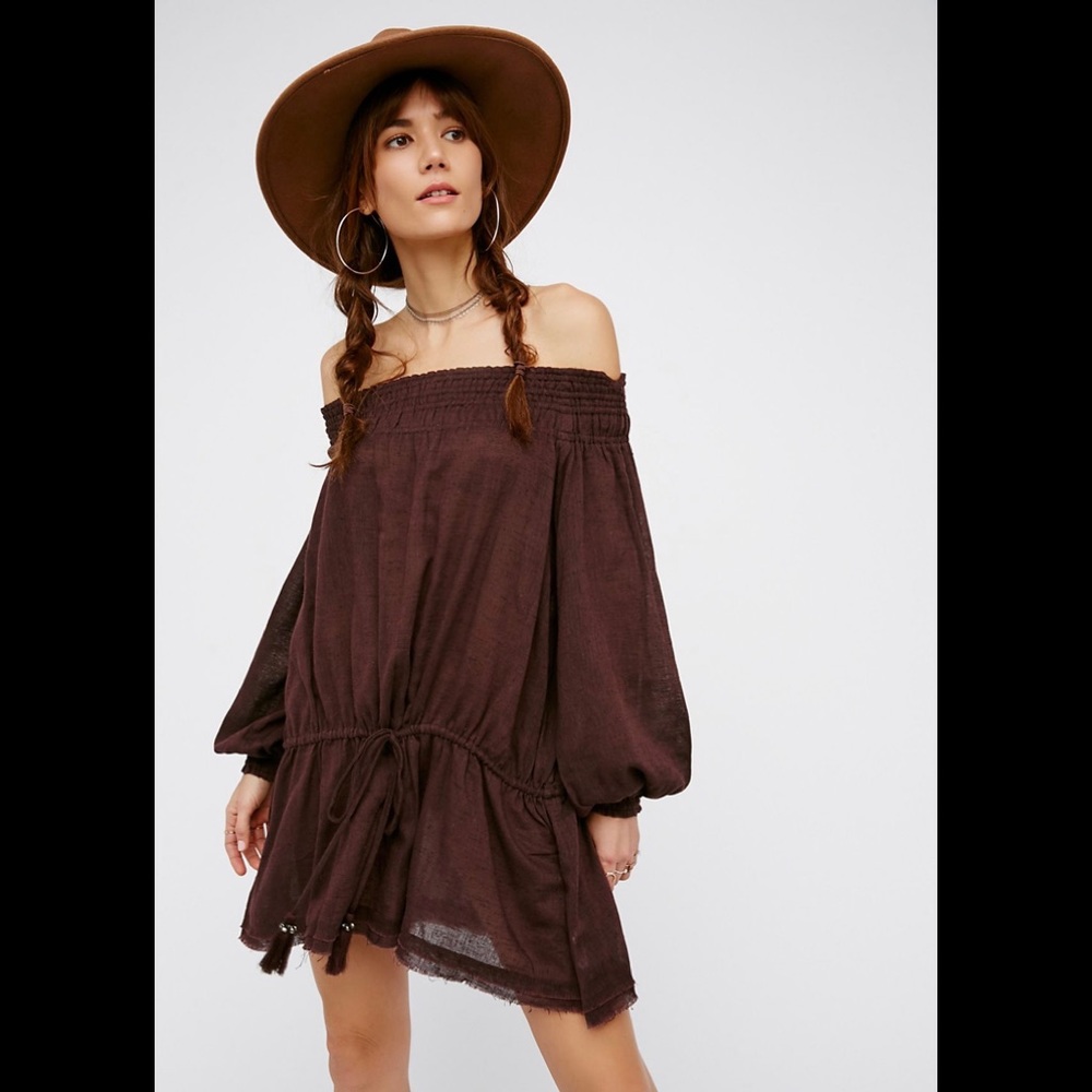 *Brand New* Free People Off- The Shoulder Mini